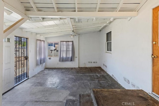 24976 7th St, San Bernardino, CA 92410 - unfurnished sunroom featuring lofted ceiling