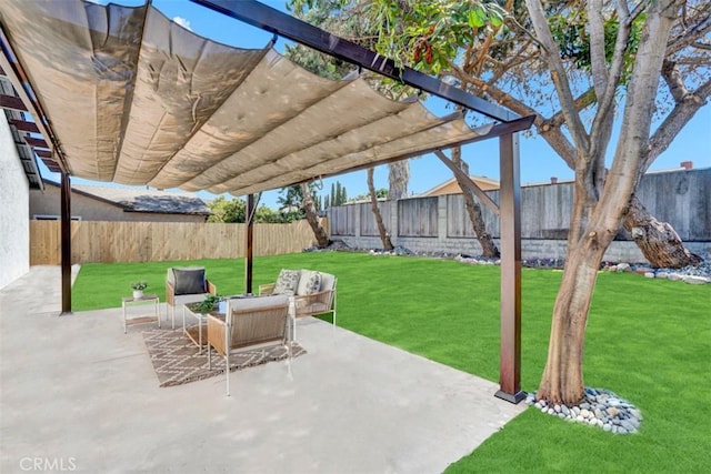 10965 Canis Ln, San Diego, CA 92126 - fenced backyard featuring a pergola and a patio
