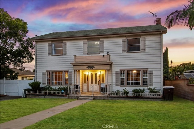 853 S Lemon St, Anaheim, CA 92805 - view of front of property with a chimney