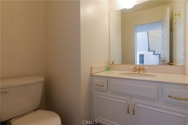 227 Gable Ln, La Habra, CA 90631 - half bathroom featuring toilet and vanity