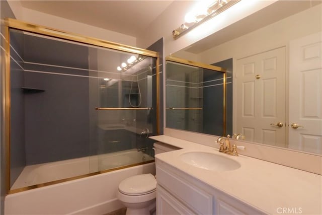227 Gable Ln, La Habra, CA 90631 - full bathroom featuring vanity and bath / shower combo with glass door