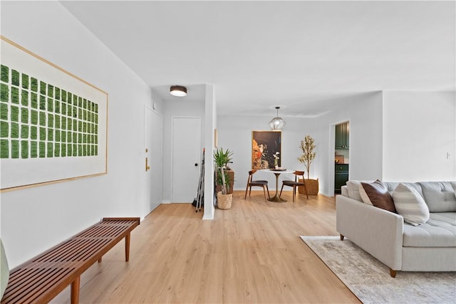 625 N Flores St Unit 202, West Hollywood, CA 90048 - living room with light wood-type flooring