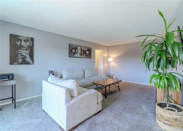 12200 Montecito Rd Unit D320, Seal Beach, CA 90740 - carpeted living room with a textured ceiling and baseboards