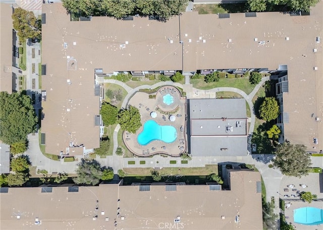 12200 Montecito Rd Unit D320, Seal Beach, CA 90740 - aerial view of property and surrounding area with a pool