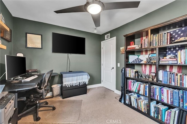 3609 S Parton St, Santa Ana, CA 92707 - office space featuring carpet floors and a ceiling fan