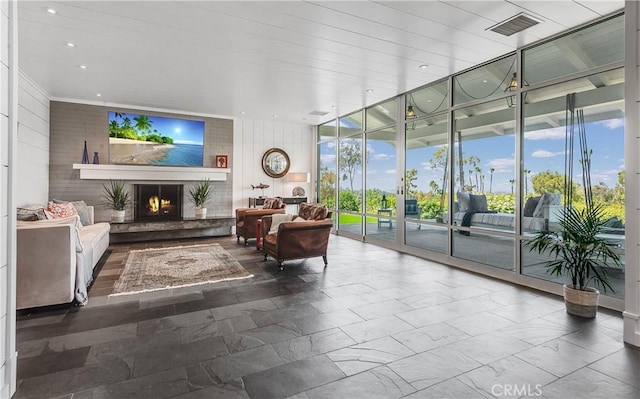 16 Roadrunner Rd, Rolling Hills, CA 90274 - common area with floor to ceiling windows