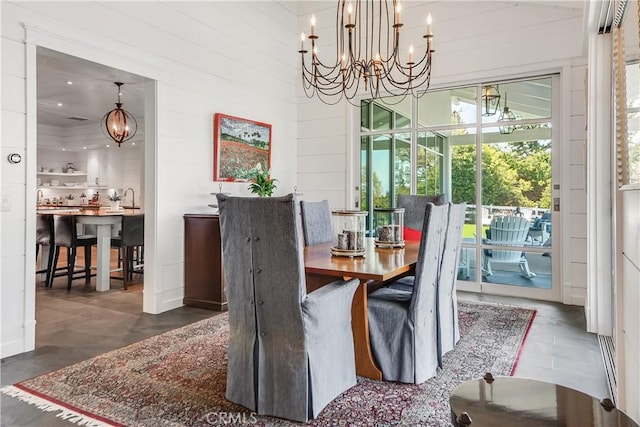 16 Roadrunner Rd, Rolling Hills, CA 90274 - dining area with a chandelier