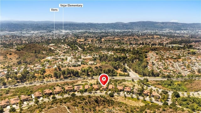 19668 Three Oaks Ln, Walnut, CA 91789 - bird's eye view of a mountainous background
