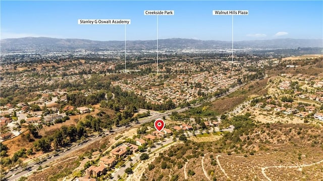 19668 Three Oaks Ln, Walnut, CA 91789 - aerial view of a mountainous background