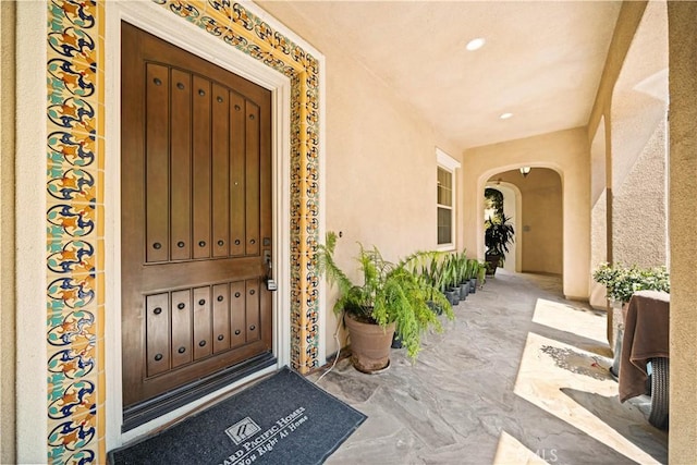 19668 Three Oaks Ln, Walnut, CA 91789 - property entrance featuring stucco siding