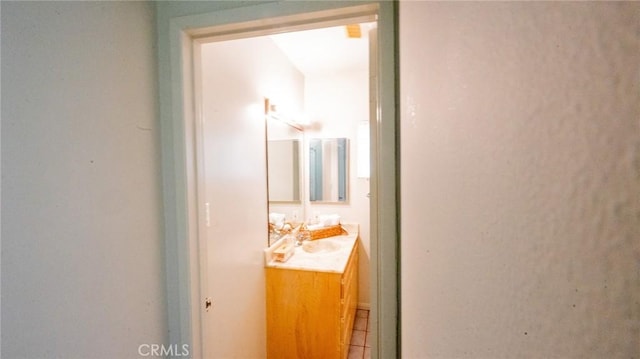 3456 Veteran Ave, Los Angeles, CA 90034 - bathroom featuring vanity and tile patterned floors