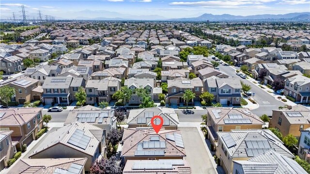 16004 Huckleberry Ave, Chino, CA 91708 - aerial perspective of suburban area with a mountain backdrop