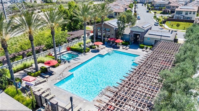16004 Huckleberry Ave, Chino, CA 91708 - community pool with a patio
