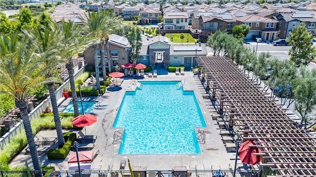 16004 Huckleberry Ave, Chino, CA 91708 - community pool with a residential view