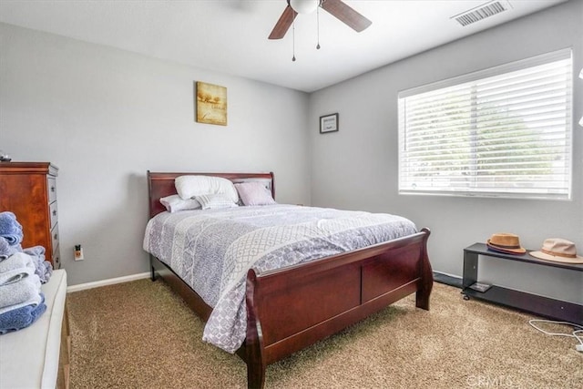 17993 Mondamon Rd, Apple Valley, CA 92307 - bedroom featuring carpet flooring and ceiling fan