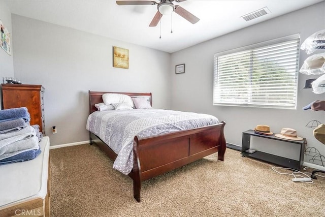 17993 Mondamon Rd, Apple Valley, CA 92307 - bedroom featuring carpet flooring and ceiling fan