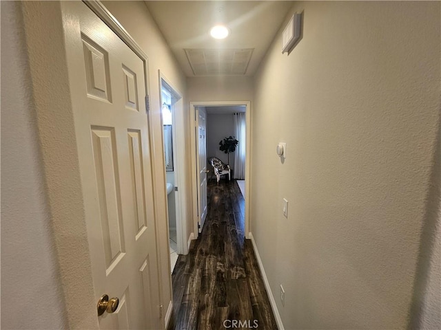 11 Emory Unit 85, Irvine, CA 92602 - hall with dark wood-type flooring and baseboards