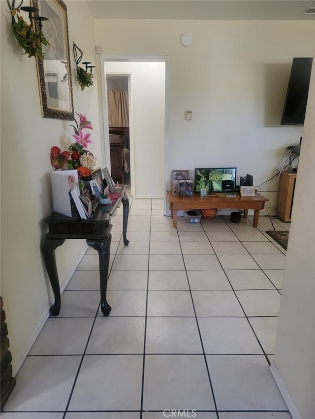 8502 Borson St, Downey, CA 90242 - hall featuring light tile patterned floors and an office area
