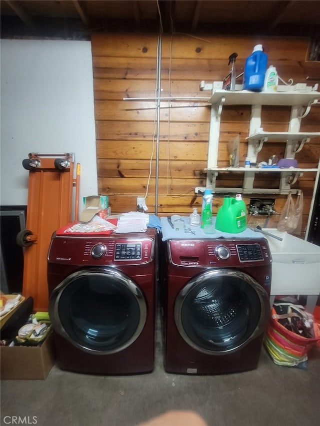 8502 Borson St, Downey, CA 90242 - laundry area featuring washing machine and clothes dryer