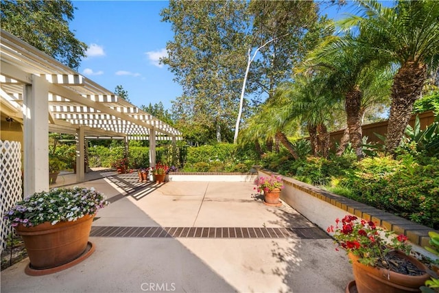 12 Creekside, Irvine, CA 92603 - view of patio with a pergola