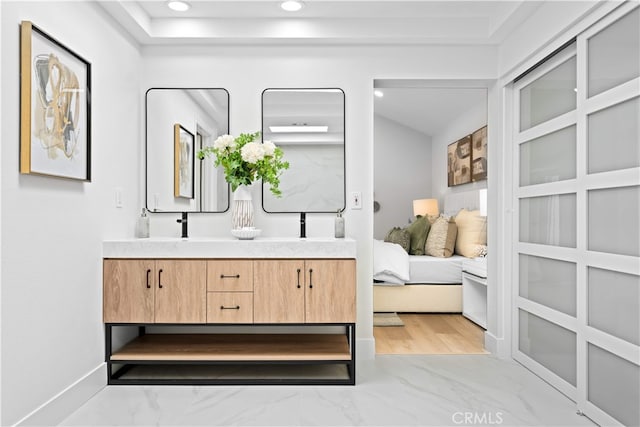 12 Creekside, Irvine, CA 92603 - full bath featuring double vanity, recessed lighting, and ensuite bathroom
