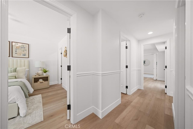 12 Creekside, Irvine, CA 92603 - hallway featuring light wood-type flooring and recessed lighting