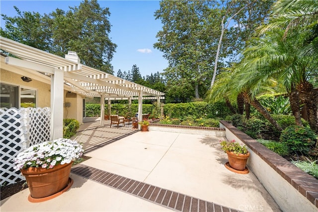 12 Creekside, Irvine, CA 92603 - view of patio with a pergola