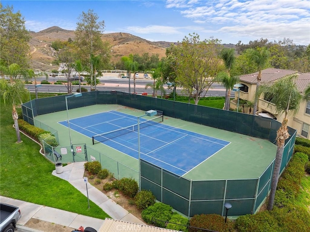 375 Central Ave Unit 196, Riverside, CA 92507 - view of tennis court featuring a mountain view