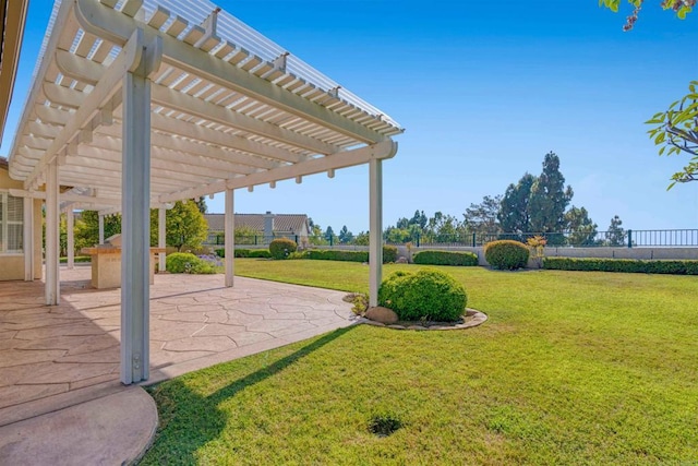 837 Calle Lagasca, Chula Vista, CA 91910 - view of yard featuring a pergola and a patio