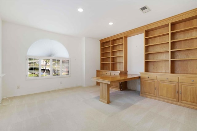 837 Calle Lagasca, Chula Vista, CA 91910 - unfurnished office featuring light carpet, recessed lighting, and built in features