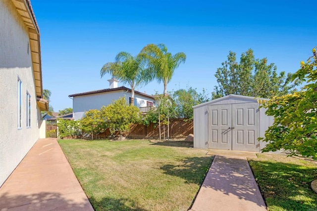 837 Calle Lagasca, Chula Vista, CA 91910 - fenced backyard with a storage unit