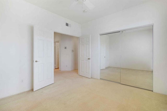 837 Calle Lagasca, Chula Vista, CA 91910 - unfurnished bedroom with carpet floors, a closet, and a ceiling fan