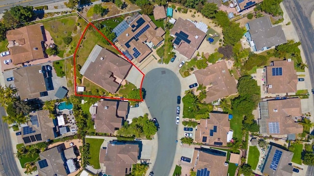 837 Calle Lagasca, Chula Vista, CA 91910 - aerial view of residential area with property parcel outlined