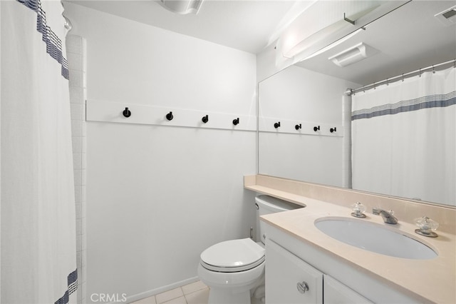 294 Calle Cuervo, San Clemente, CA 92672 - bathroom featuring vanity, tile patterned flooring, and curtained shower