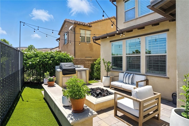12 Rastro St, Rancho Mission Viejo, CA 92694 - view of patio / terrace with an outdoor living space and grilling area