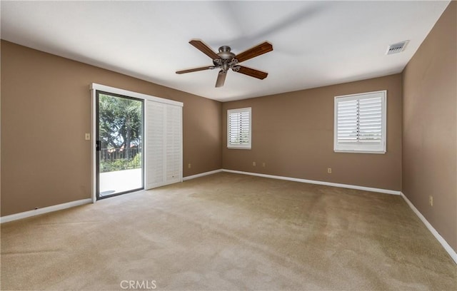 36151 Sharon Way, Yucaipa, CA 92399 - carpeted empty room with ceiling fan and baseboards