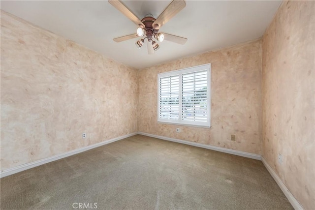 36151 Sharon Way, Yucaipa, CA 92399 - carpeted empty room featuring baseboards and ceiling fan