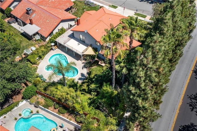 36151 Sharon Way, Yucaipa, CA 92399 - bird's eye view of a pool