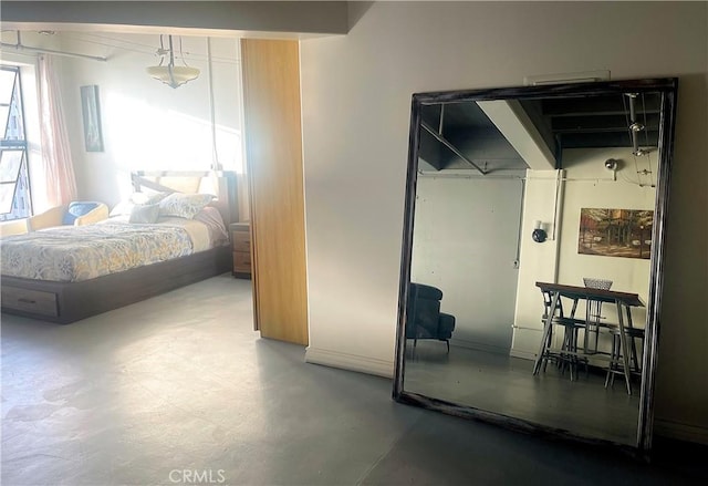 312 W 5th St Unit 1003, Los Angeles, CA 90013 - bedroom with concrete floors