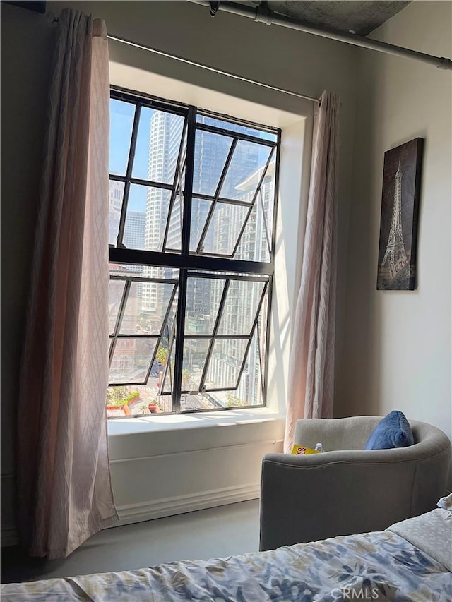 312 W 5th St Unit 1003, Los Angeles, CA 90013 - bedroom with concrete floors