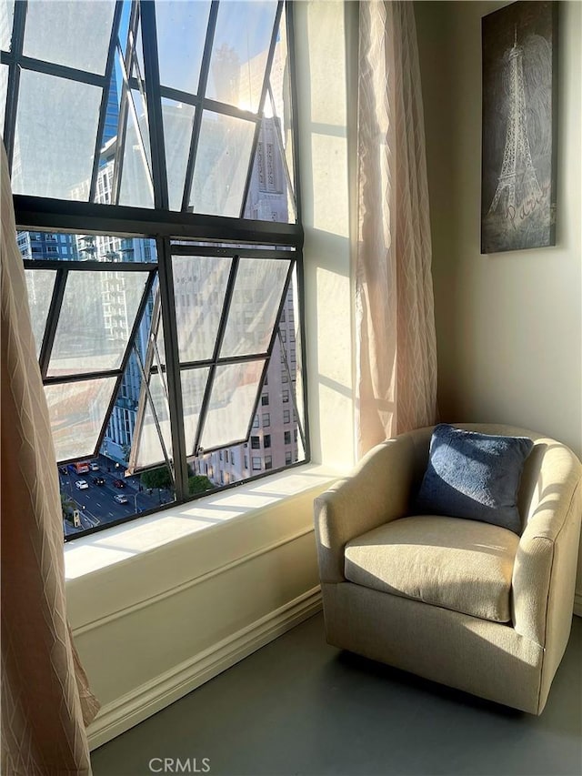 312 W 5th St Unit 1003, Los Angeles, CA 90013 - living area featuring concrete floors