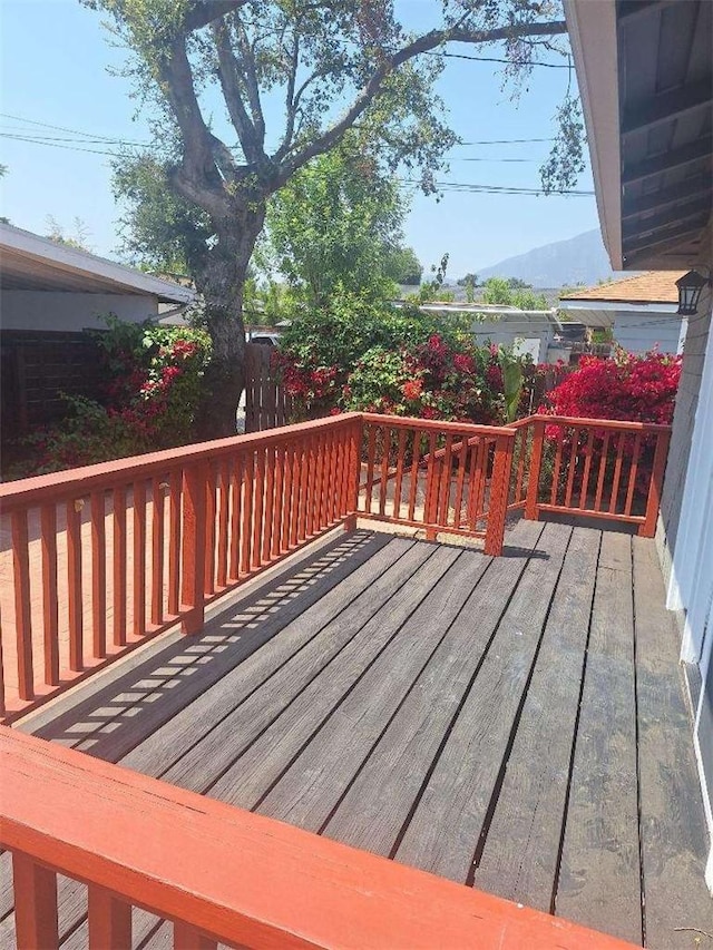 2109 N Marengo Ave, Altadena, CA 91001 - wooden terrace featuring a mountain view