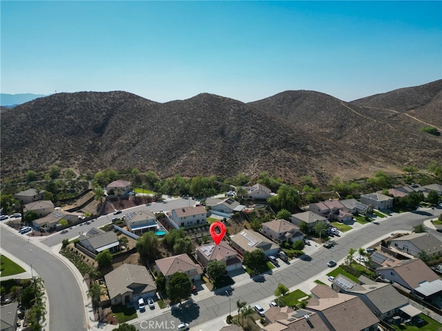 29063 Boulder Crest Way, Menifee, CA 92584 - aerial view of property and surrounding area with nearby suburban area and a mountain backdrop