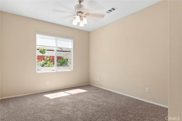 29063 Boulder Crest Way, Menifee, CA 92584 - carpeted spare room with baseboards and a ceiling fan
