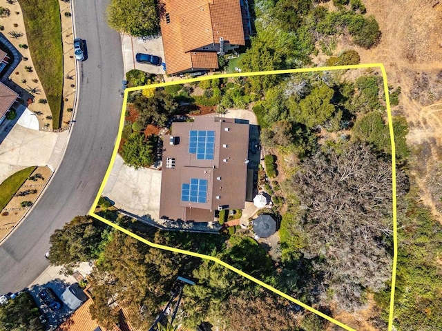 4750 Jeffer Ln, La Mesa, CA 91941 - aerial overview of property's location with property boundaries highlighted