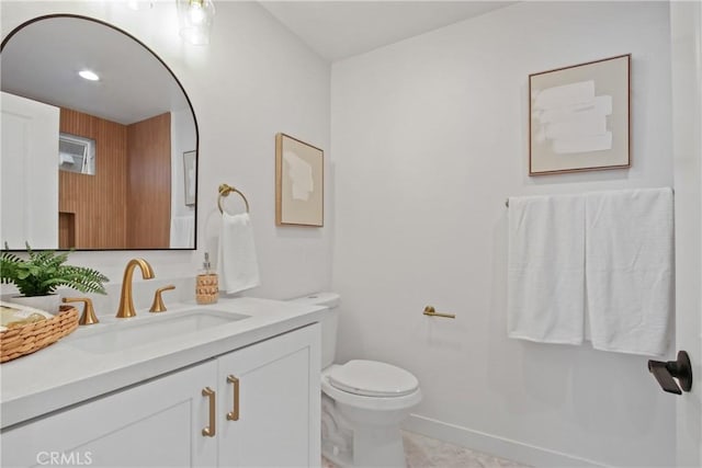 16743 Bayview Dr Unit A, Sunset Beach, CA 90742 - bathroom with vanity and toilet