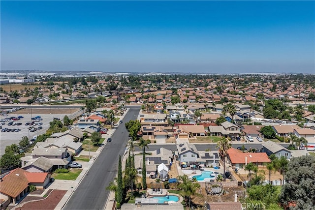 13848 Golden Eagle Ct, Moreno Valley, CA 92553 - aerial view of residential area featuring a pool area