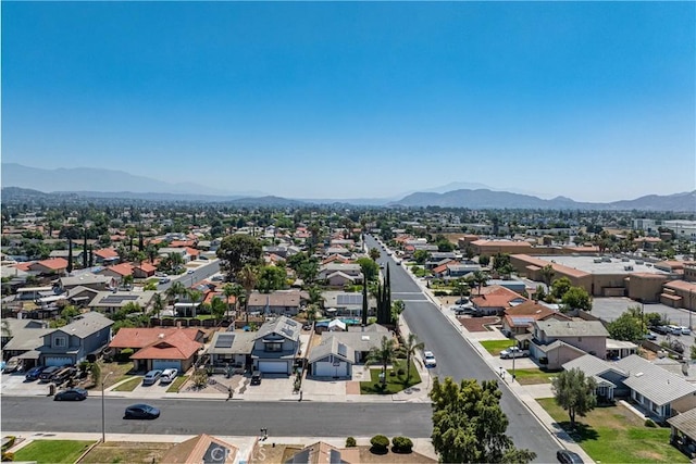 13848 Golden Eagle Ct, Moreno Valley, CA 92553 - aerial perspective of suburban area featuring a mountain backdrop