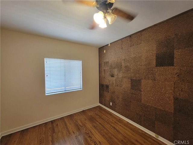 10563 Las Lunitas Ave, Tujunga, CA 91042 - spare room with ceiling fan and wood finished floors