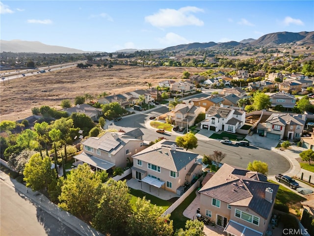 23825 Lancer Ct, Wildomar, CA 92595 - aerial perspective of suburban area featuring a mountainous background